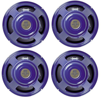 4 x Celestion Alnico Blue 12" Guitar Speakers 8ohm - BUNDLE PACK